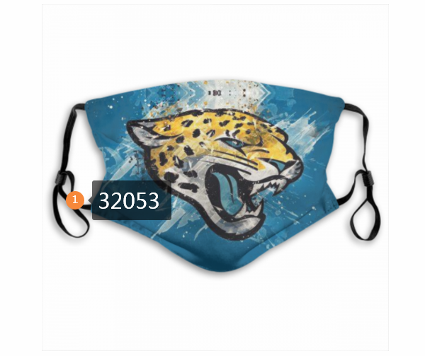 NFL 2020 Jacksonville Jaguars 117 Dust mask with filter->nfl dust mask->Sports Accessory